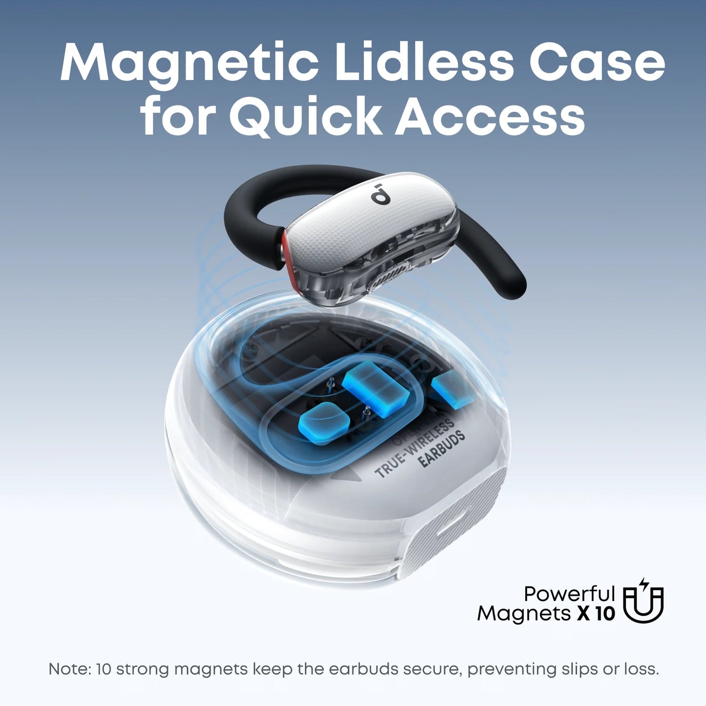 Anker Soundcore V40i Comfortable Fit and Clear Sound, Lidless Case