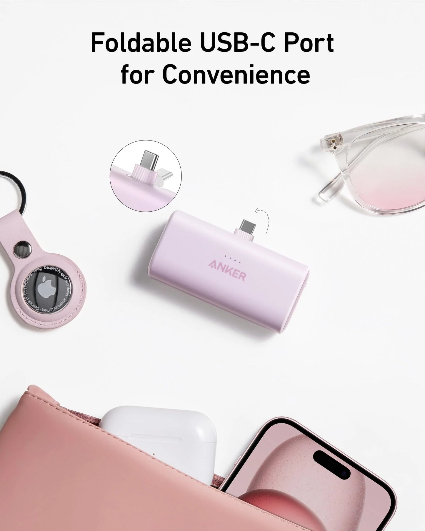 Anker Nano Power Bank 22.5w Built In Usb C Connector