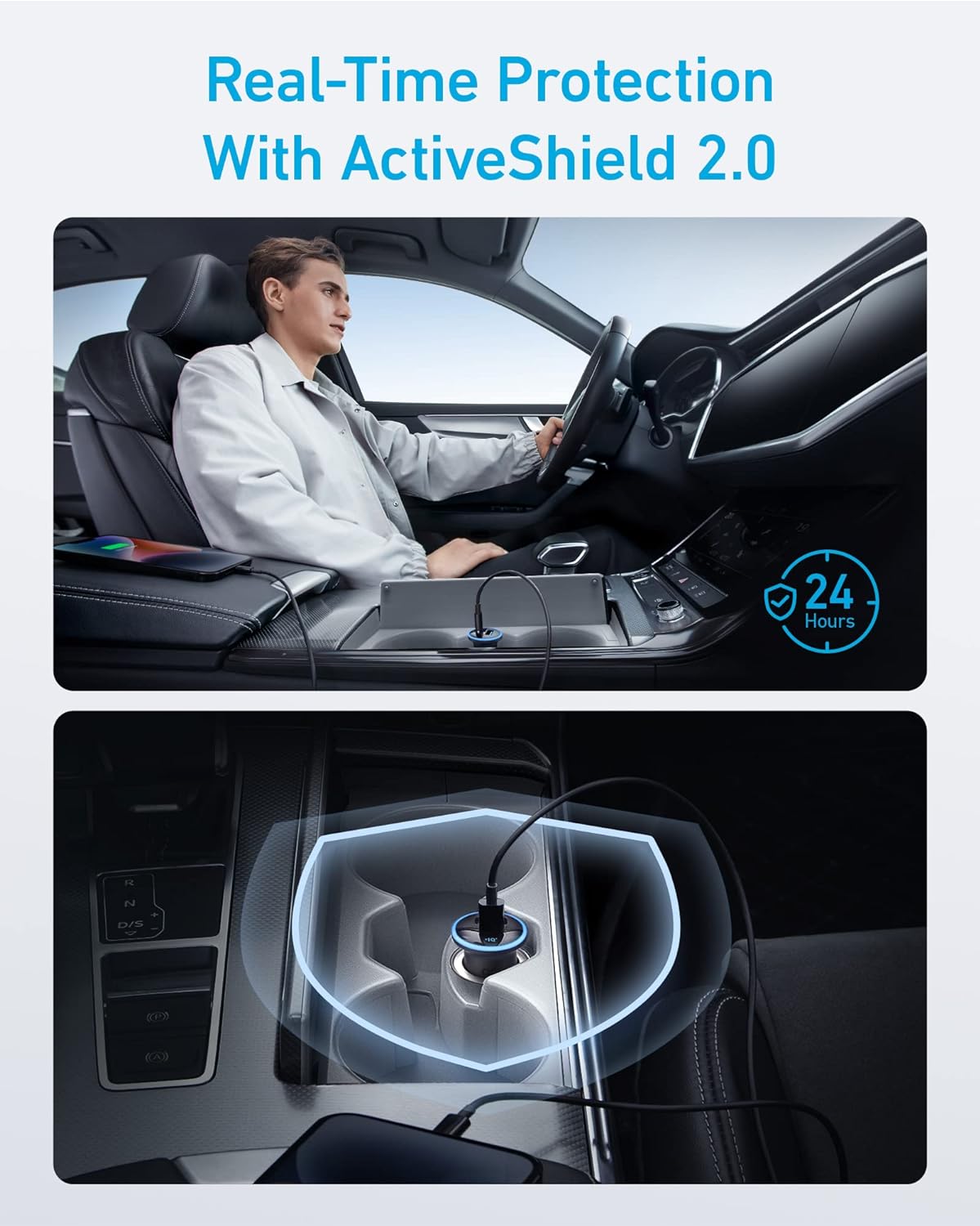 Anker 323 52.5w The Ultra-Fast Dual-Port Car Charger