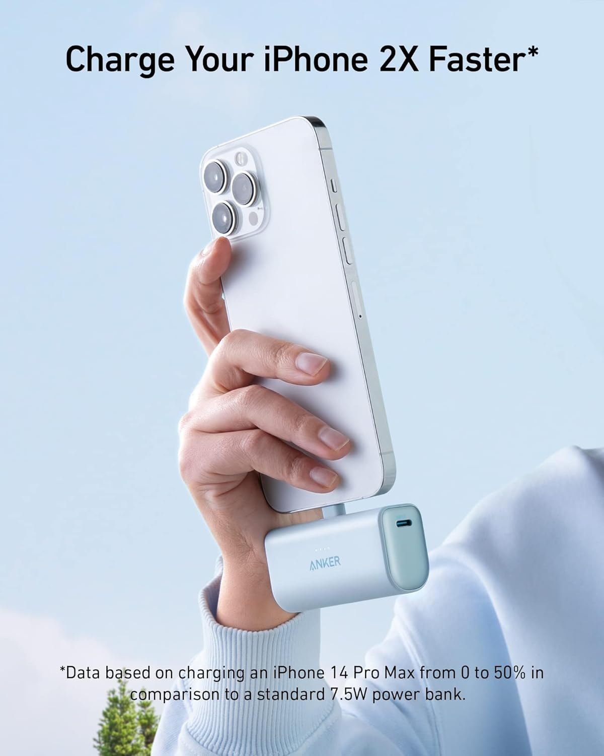 Anker Nano Powerbank 5,000mah 12w, Built-in Lightning Connector for iPhone, MFi Certified