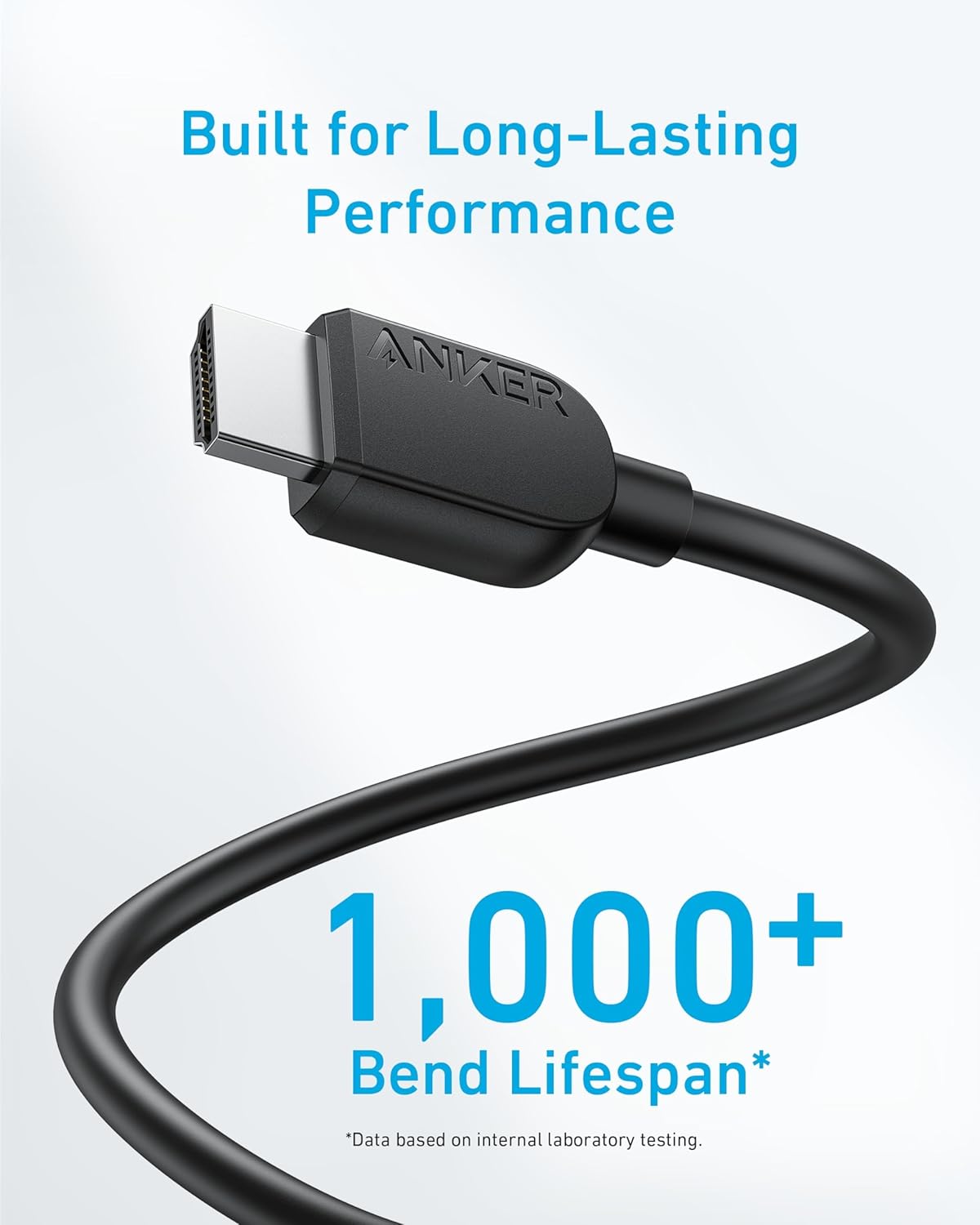 Anker HDMI Cable 8K@60Hz, 6FT Ultra HD 4K@120Hz HDMI Cord