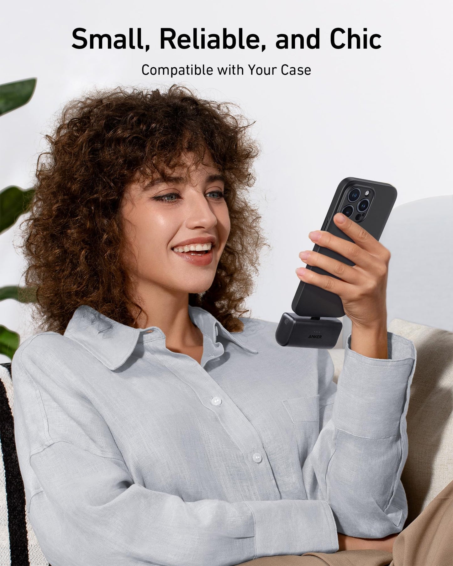 Anker Nano Power Bank 22.5w Built In Usb C Connector