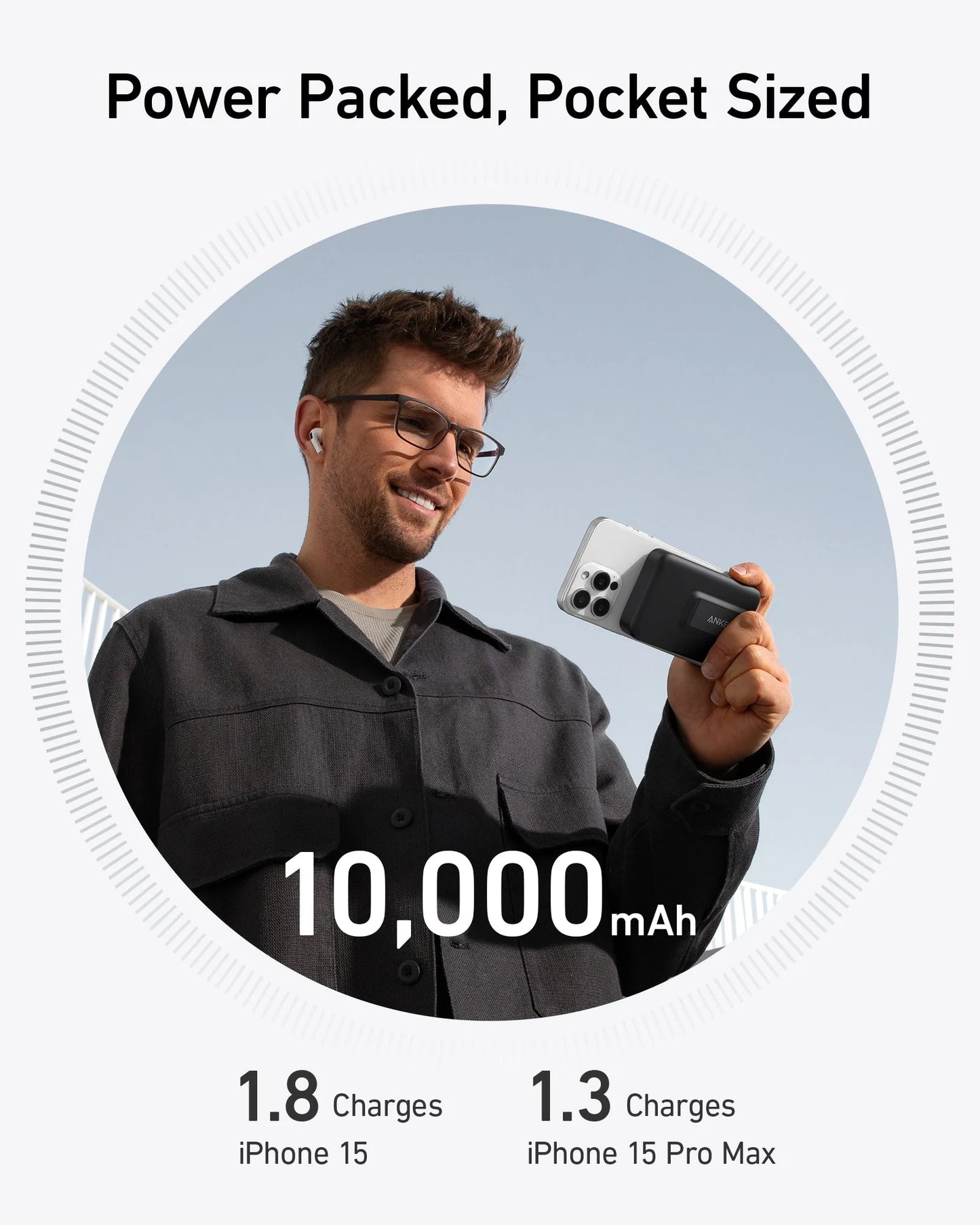 Anker MagGo Power Bank 10,000mah 15W