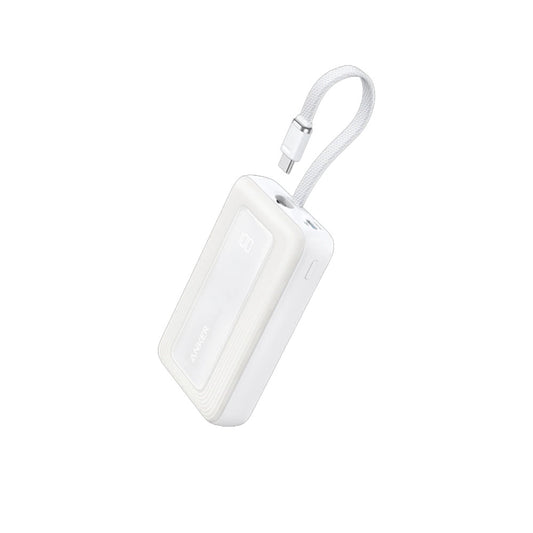 Anker Zolo Power Bank (10K, 30W) with a 5.4-inch (13.7 cm) built-in USB-C cable