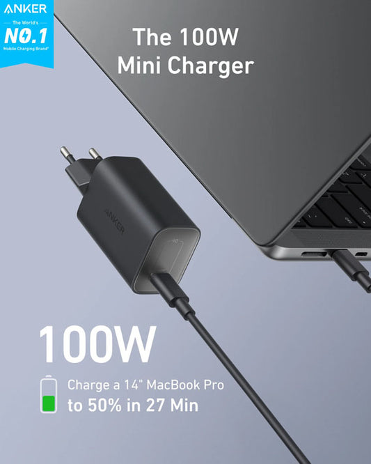Anker Nano Charger (100W) with USB-C Cable