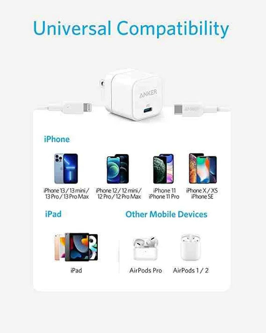Anker PowerPort III 20W Cube PD- White US Plug
