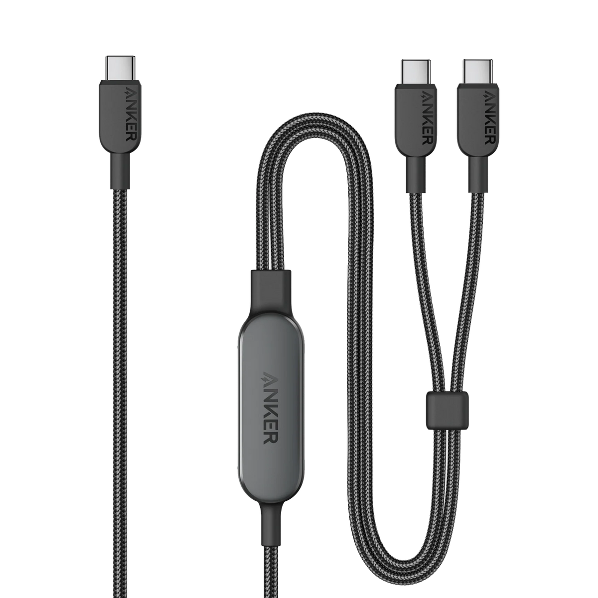 Anker 2-in-1 USB-C to USB-C Braided Cable (140W),