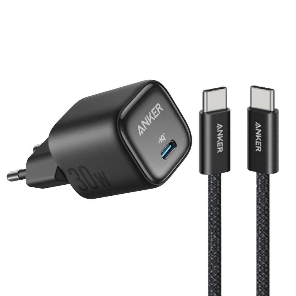 Anker Zolo Charger (30w, PD 3.0) With Usb C Cable