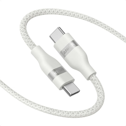 Anker USB-C to USB-C Cable (3 ft / 6 ft, 240W, Upcycled-Braided)