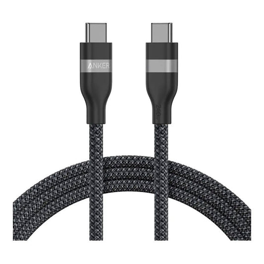 Anker USB-C to USB-C Cable (3 ft / 6 ft, 240W, Upcycled-Braided)
