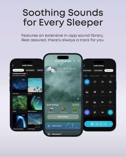 Anker Sleep A30 The World's First Sleep Earbuds with a Triple Noise Reduction System
