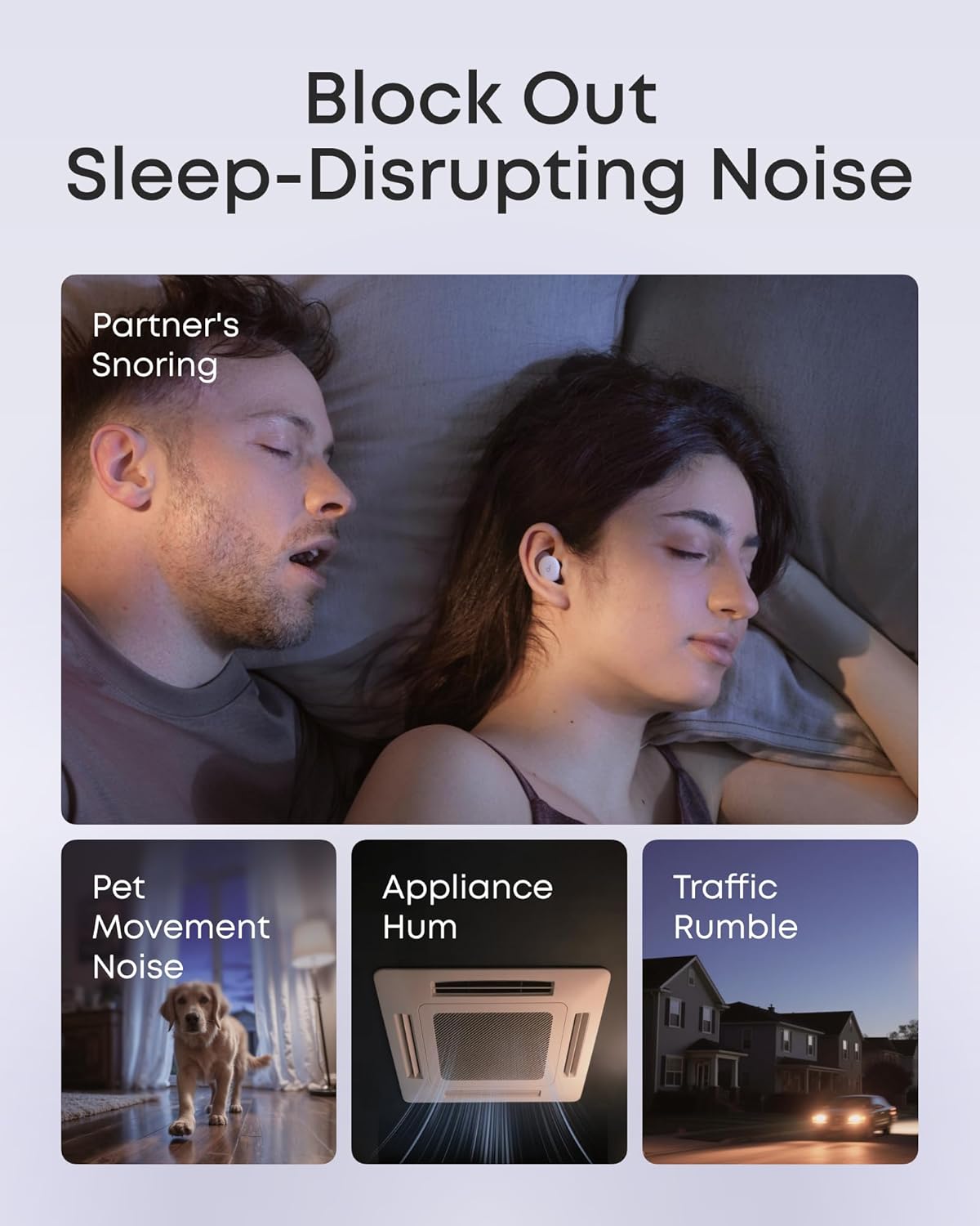 Anker Sleep A30 The World's First Sleep Earbuds with a Triple Noise Reduction System