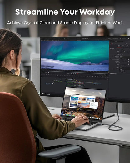 Anker Nano USB C to HDMI Cable 3ft 4K@60Hz Ultra Fast Braided Nylon Adapter Cable