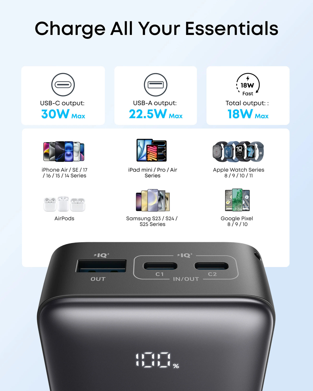 Anker Zolo Power Bank (10K, 30W)