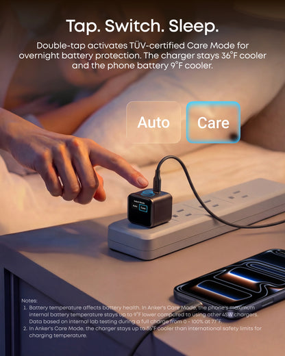 Anker Nano Charger (45W, Smart Display, 180° Foldable)