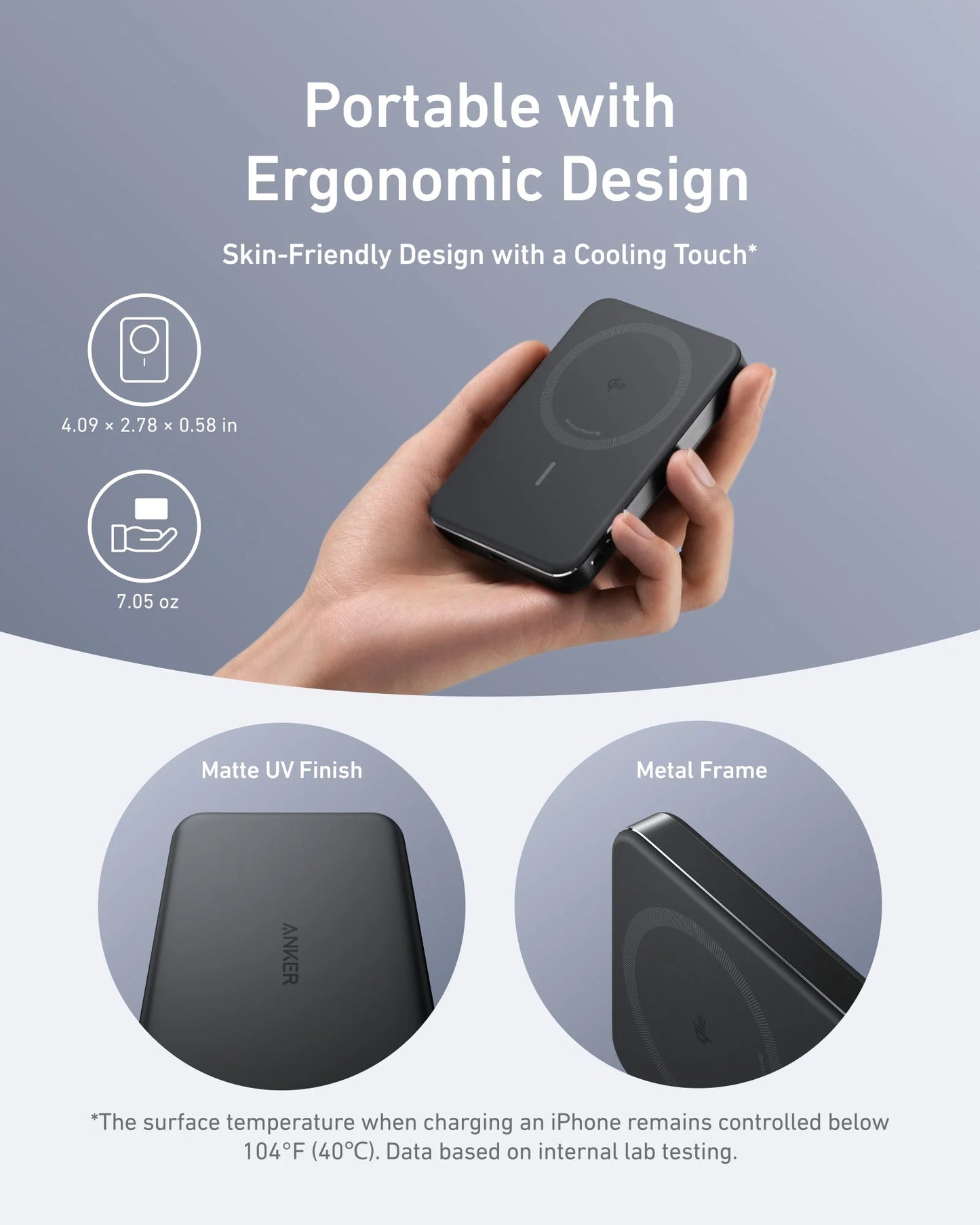 Anker MagGo Power Bank 10K Magnetic Wireless Slim