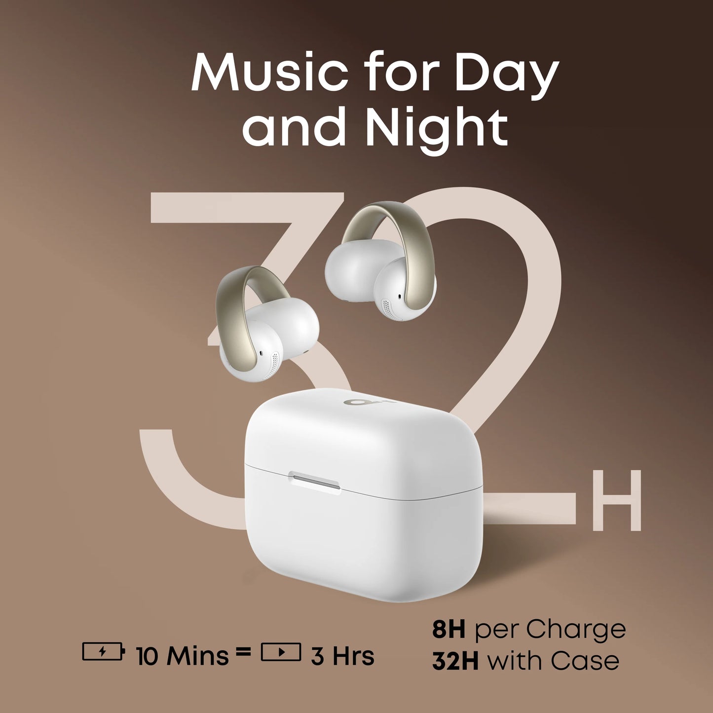 Anker  Soundcore AeroClip Open-Ear Clip-On Earbuds with Adaptive Comfort