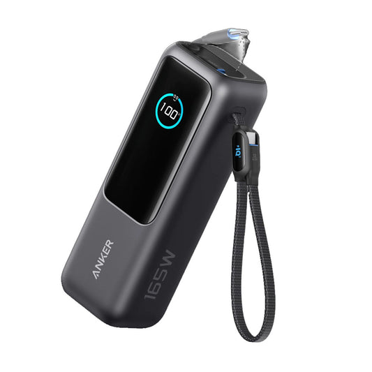 Anker Laptop Power Bank (25K, 165W, Built-In and Retractable Cables)