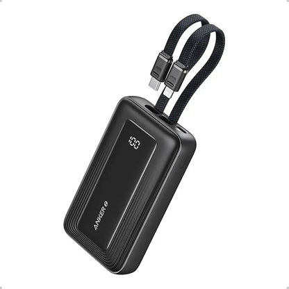Anker Zolo Power Bank 10K Built-In USB-C and Lightning Cable