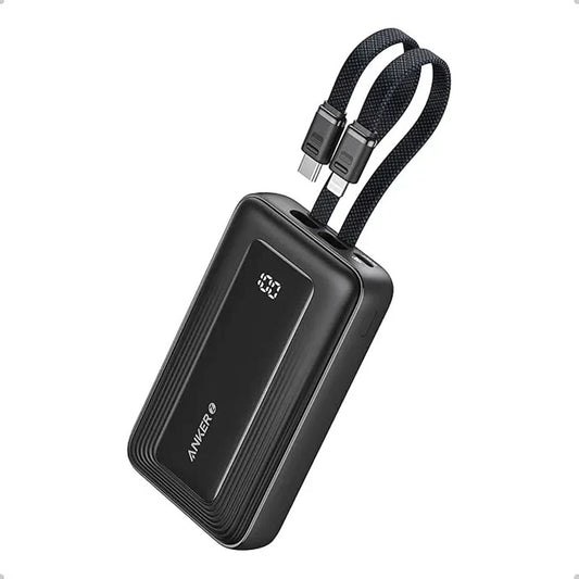Anker Zolo Power Bank 10K Built-In USB-C and Lightning Cable