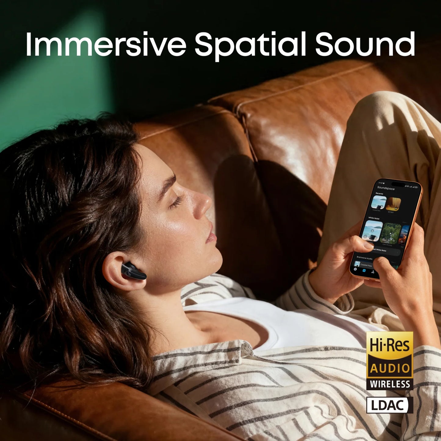 Anker Soundcore Liberty Buds Wireless Semi-in-Ear Earbuds with ANC