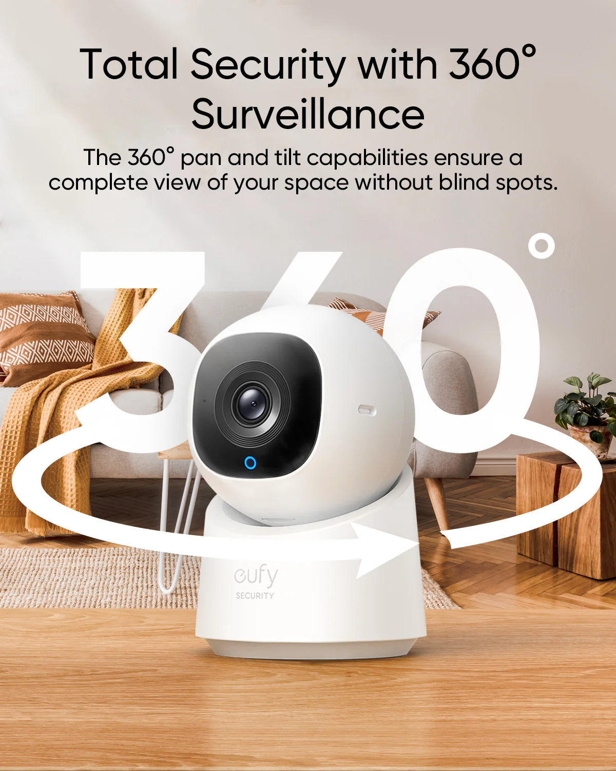 Anker eufy Security Indoor Camera C220 with 2K Clarity, 360