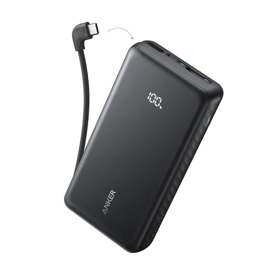 Anker Zolo Powerbank 20000mAh 22.5W Fast Charging Power Bank with Built-in USB-C Cable