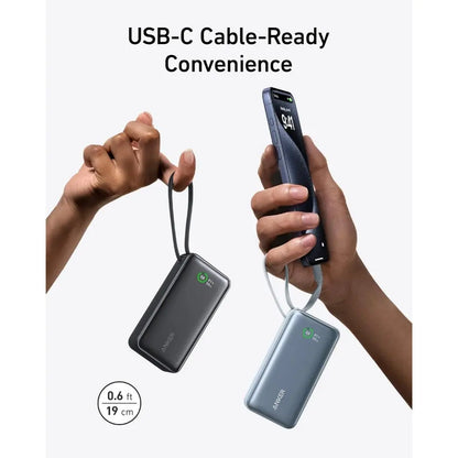 Anker Nano Powerbank 10,000mah 30w Built In Usb C Cable