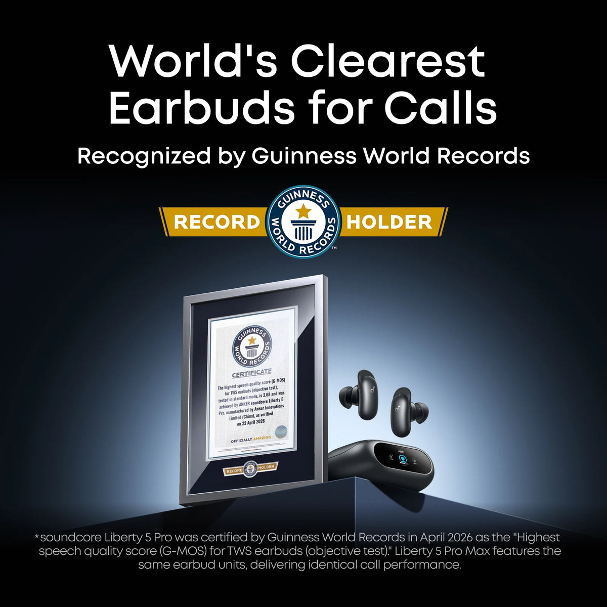 Anker Liberty 5 Pro Noise Cancelling Earbuds for Clear Calls