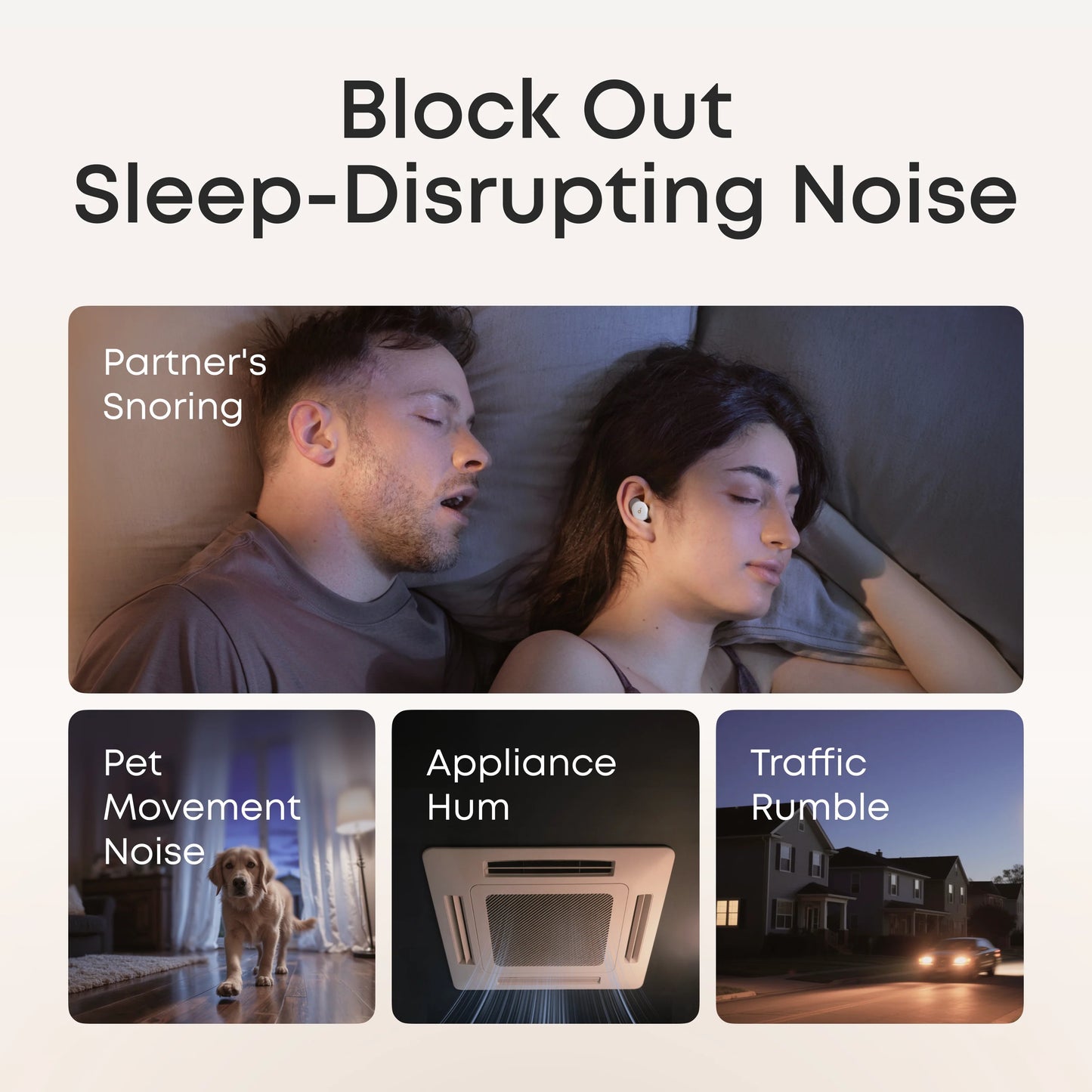Anker Sleep A30 The World's First Sleep Earbuds with a Triple Noise Reduction System