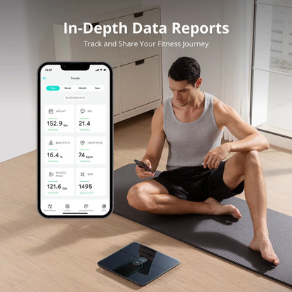 Eufy Smart Scale P2 Pro, Wi‑Fi + Bluetooth Smart Scale with 16 Biometric Metrics